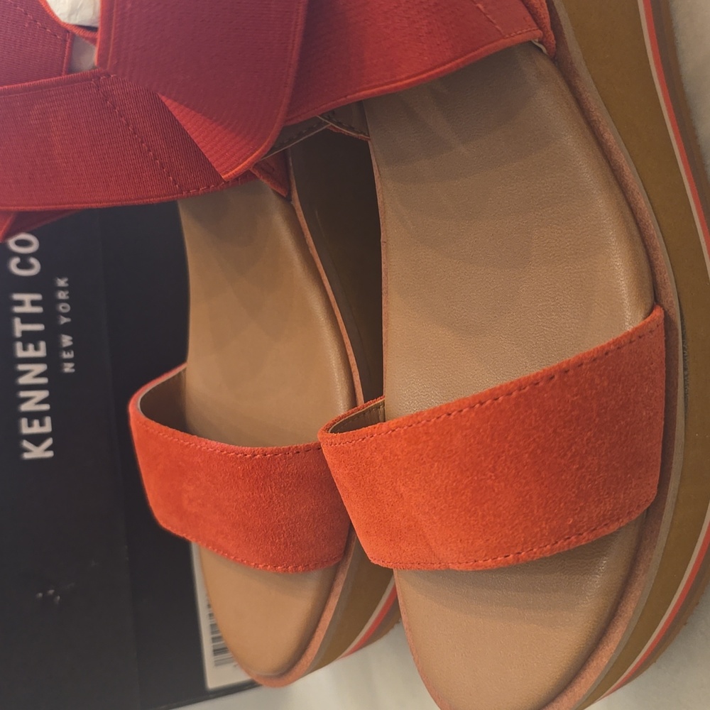 NIB Kennth Cole Harlow Eva Wedge Shoes In Size 7.5 - Picture 7 of 10